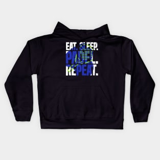 Eat Sleep Padel Repeat Sports Game Fan Kids Hoodie